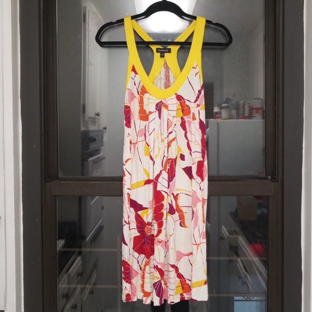 Bebe Racerback Butterfly Sundress